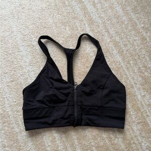 Lululemon Athletica Black Zip Sports Bra